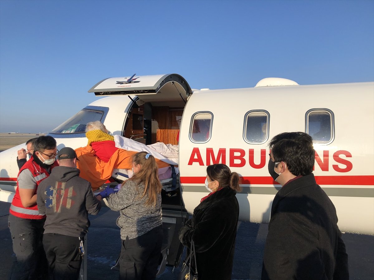 İlhan Başgöz, who lives in the USA, was brought to Turkey by ambulance plane #3