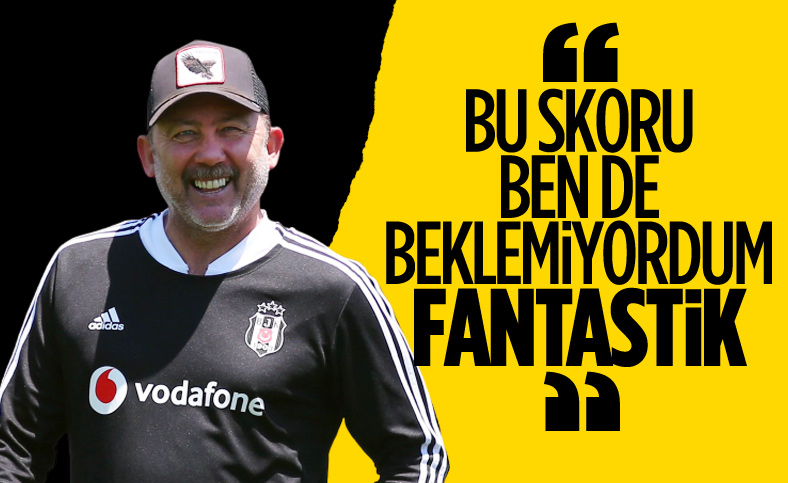 Sergen Yalçın: 6-0 fantastik bir skor oldu