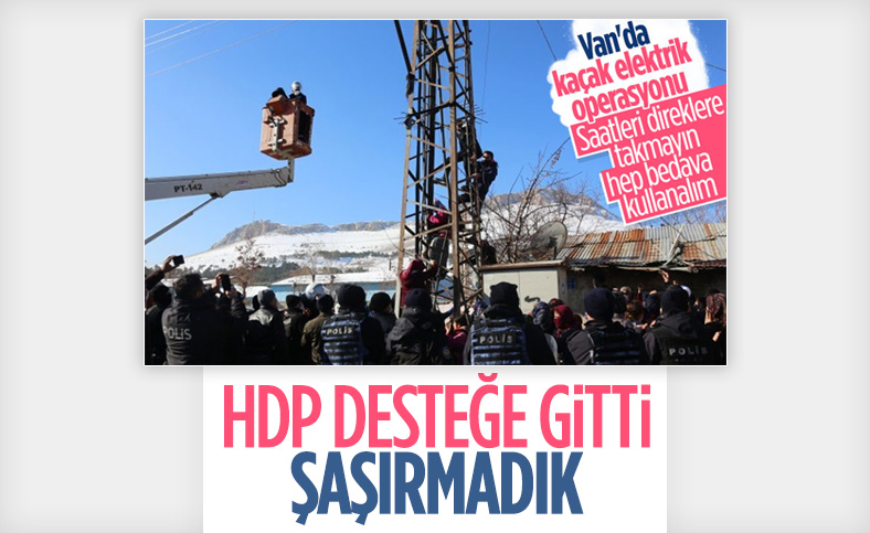 HDP'den kaçak elektrik kullanımında ısrar eden hanelere destek ziyareti