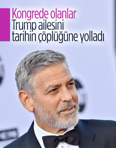 George Clooney: Trump ailesini tarihin çöplüğüne yolladı