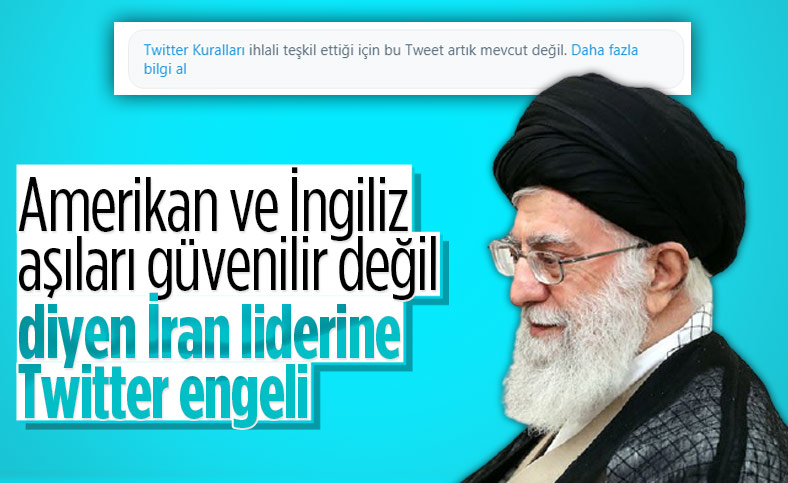 Twitter, Hamaney'in paylaşımını sildi