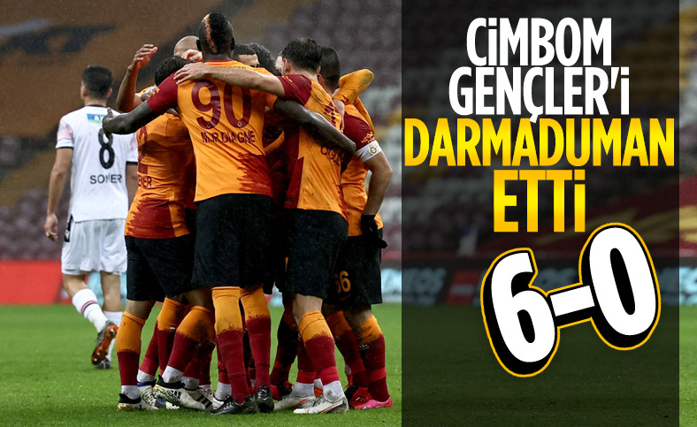 Galatasaray, Gençlerbirliği'ni 6 golle dağıttı