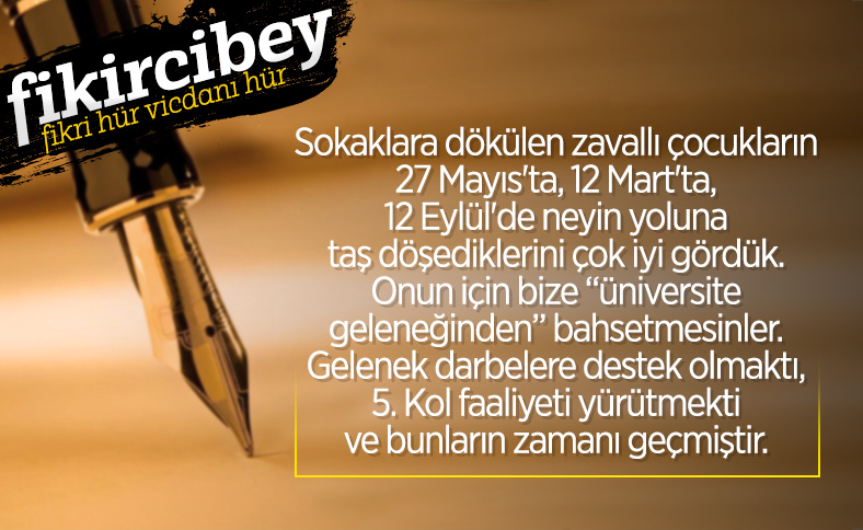 Fikirci Bey yazdı: GELENEK SEVER İLERİCİLER