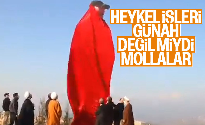 İran, İsrail sınırına yakın bölgeye Kasım Süleymani'nin heykelini dikti