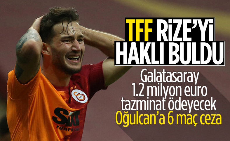 Galatasaray, Oğulcan Çağlayan için Rizespor'a tazminat ödeyecek