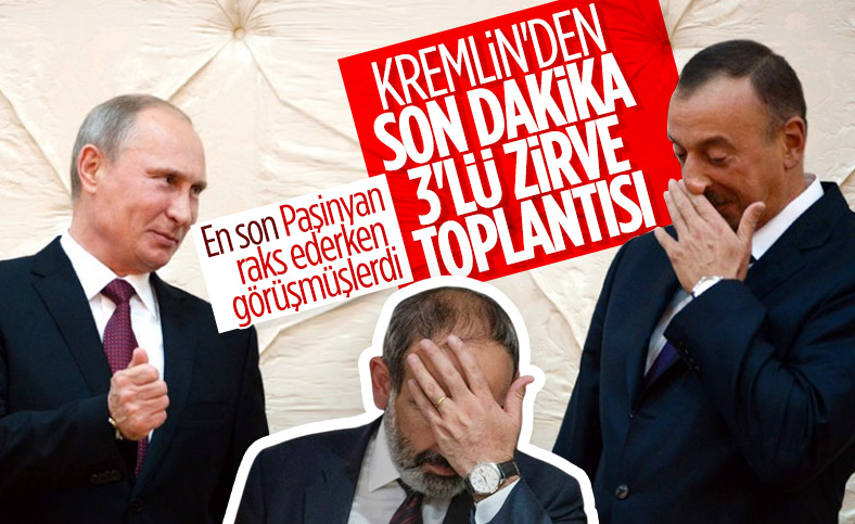 Putin, Aliyev ve Paşinyan, Moskova'da bir araya gelecek