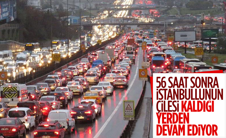 15 Temmuz Şehitler Köprüsü'nde trafik yoğunluğu