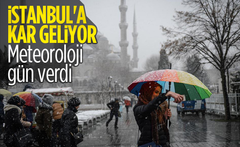 Meteoroloji, İstanbul'u kar yağışı için uyardı