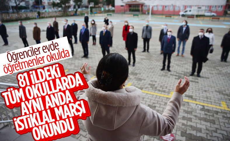 81 ilde aynı anda bayrak töreni yapıldı