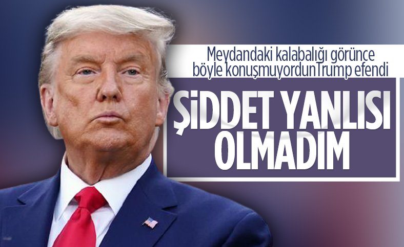 Donald Trump'tan, Kongre baskını sonrası ilk açıklama