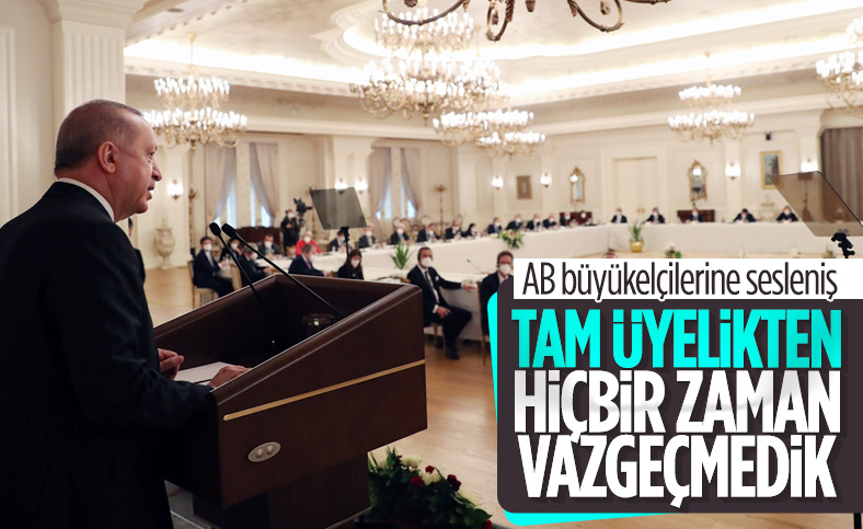 Cumhurbaşkanı Erdoğan: AB'ye tam üyelikten vazgeçmedik