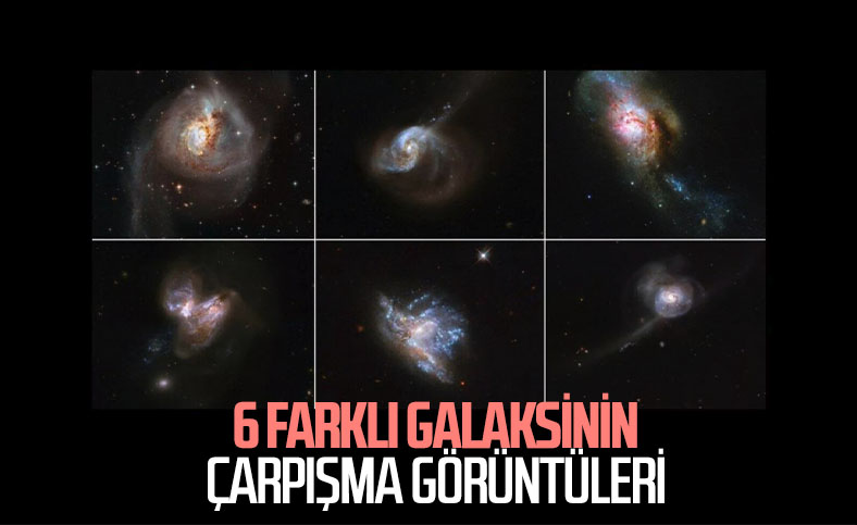 Avrupa Uzay Ajansı, galaksilerin çarpışma anlarını yayınladı