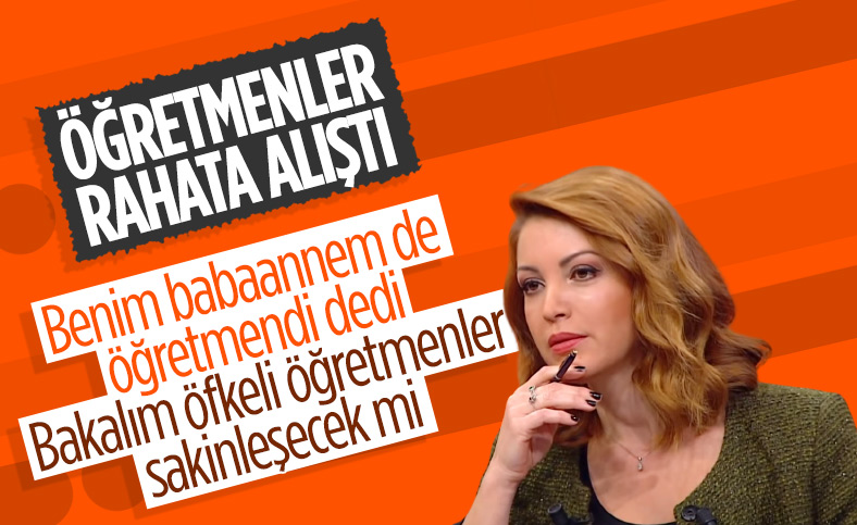 Nagehan Alçı, kendisini eleştiren öğretmenlere cevap verdi