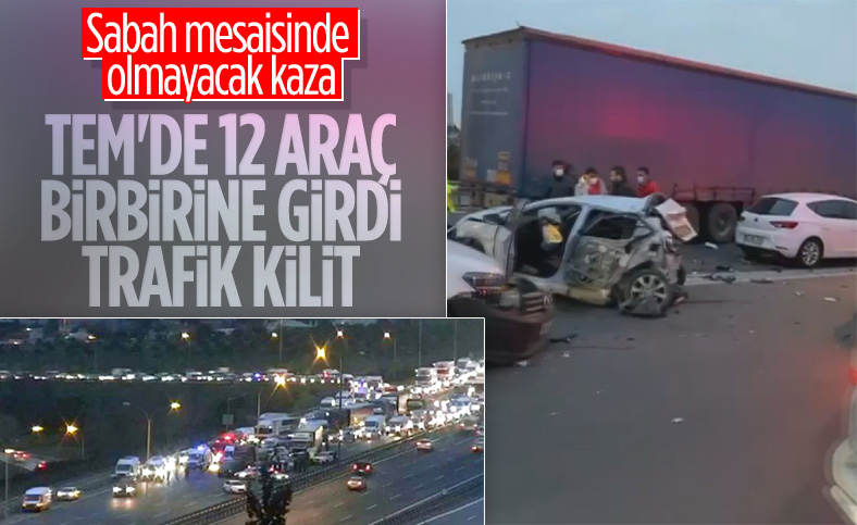 TEM Otoyolu'nda zincirleme kaza