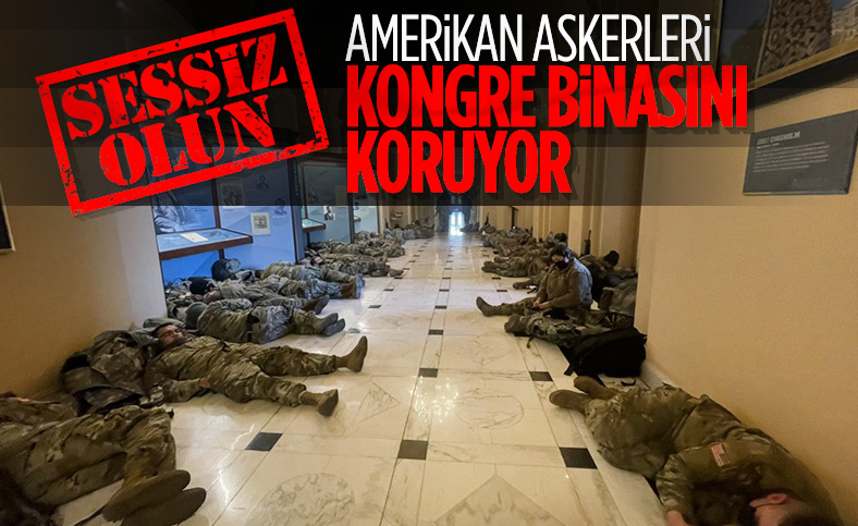 ABD'de Ulusal Muhafızlar, Kongre binasında yatıyor