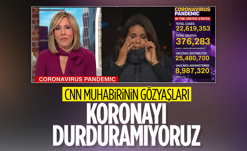 CNN muhabiri, koronavirüs haberi sırasında ağladı