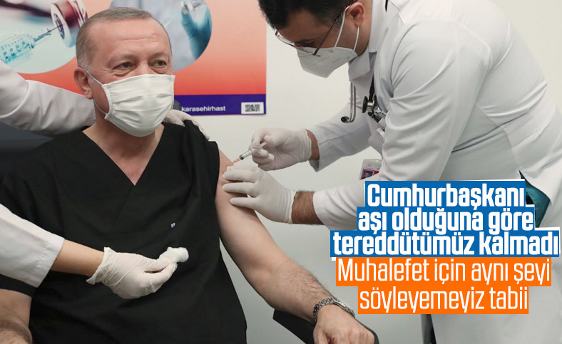Cumhurbaşkanı Erdoğan, koronavirüs aşısı yaptırdı