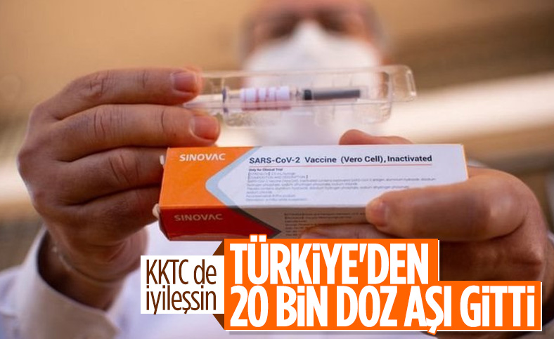 Türkiye'den KKTC'ye, 20 bin doz aşı gönderildi