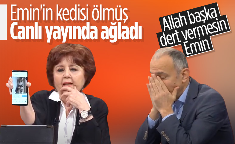 Emin Çapa ölen kedisi için canlı yayında ağladı
