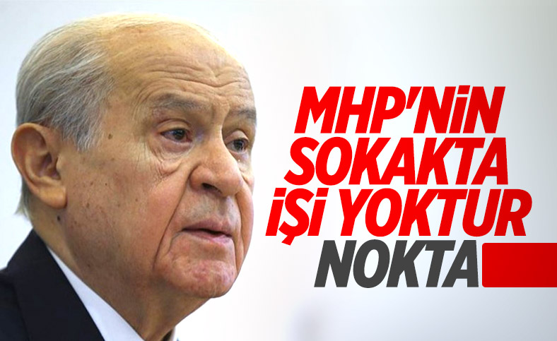 Devlet Bahçeli: MHP'nin sokakta işi yoktur