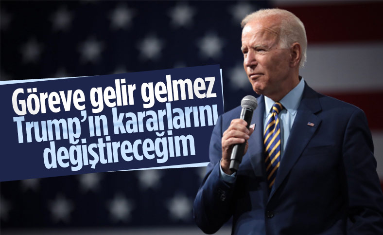 Biden, ilk gününde Trump'ın aldığı bazı kararları geri çevirecek