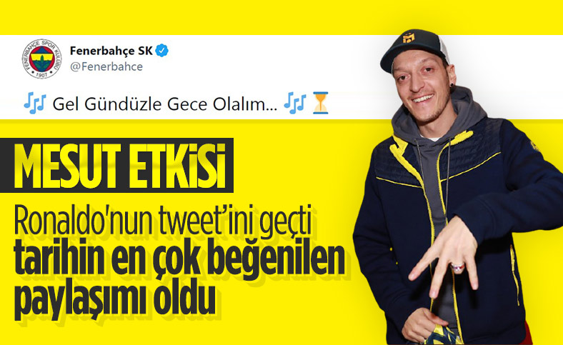 Fenerbahçe'nin Mesut Özil paylaşımı rekor kırdı