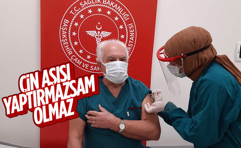 Doğu Perinçek, koronavirüs aşısı yaptırdı