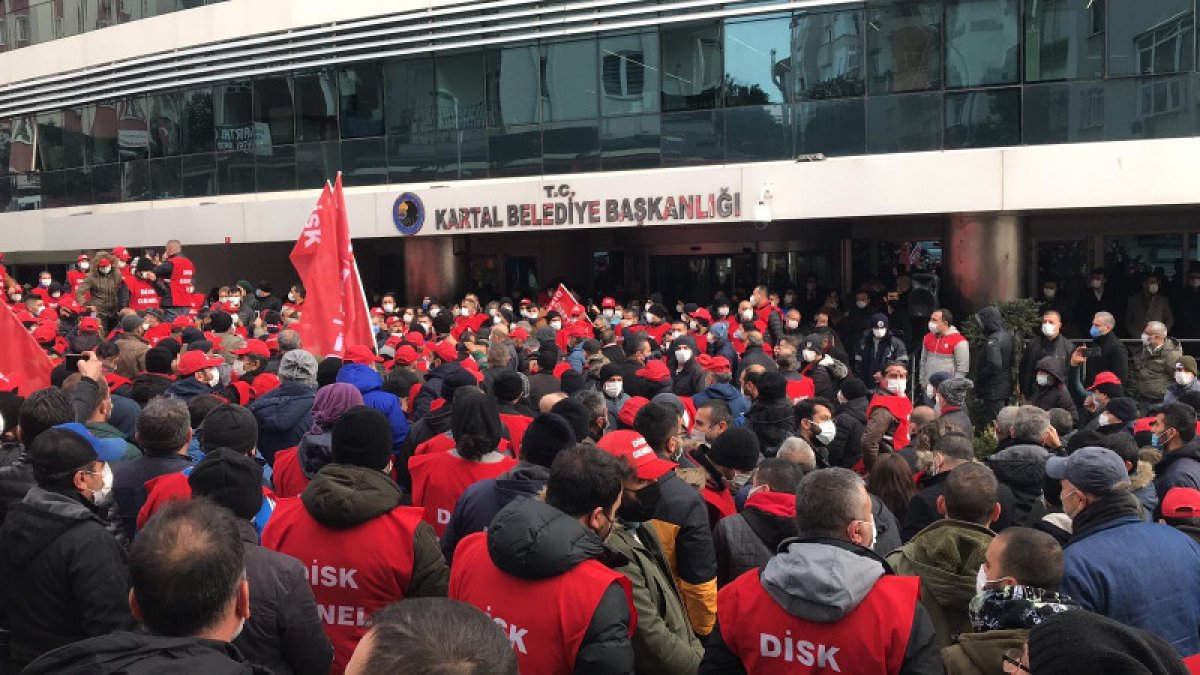 Collective bargaining action of CHP employees of the municipality of Kartal # 4