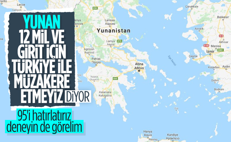 Yunanistan'dan kara suları için müzakere açıklaması