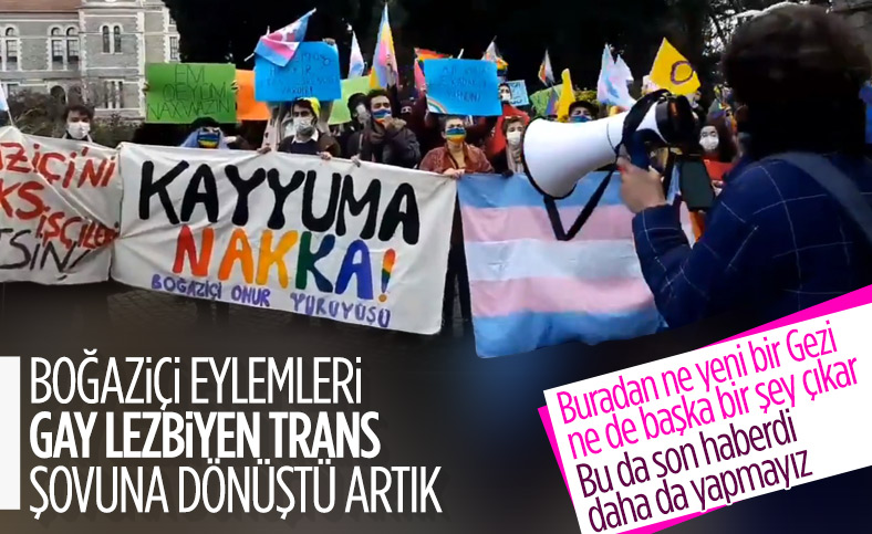 Boğaziçi Üniversitesi'nde LGBT protestosu
