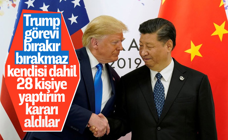 Çin’den Trump ve Pompeo dahil 28 ABD'liye yaptırım kararı