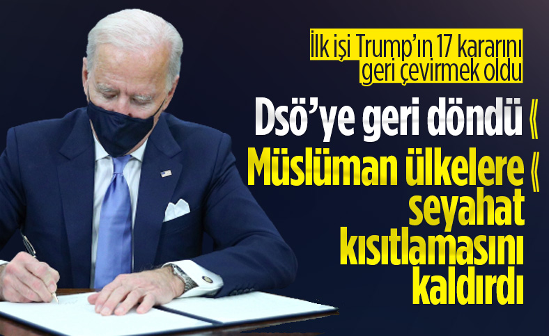 Biden, başkanlık kararnamelerini imzaladı