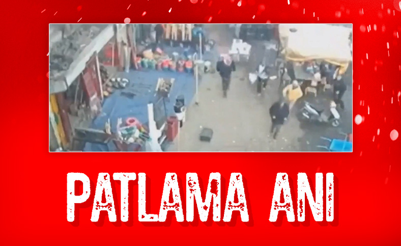 Bağdat'taki terör saldırısında patlama anı