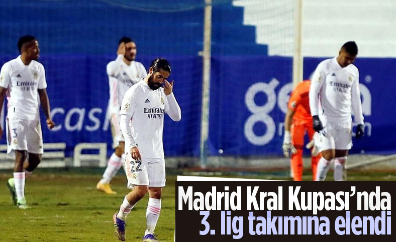 Real Madrid, Kral Kupası'nda 3. lig takımına elendi