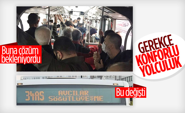 İBB otobüslerin tabelasındaki kodları kaldırıyor