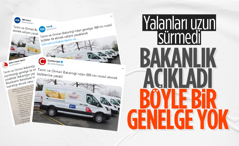 Tarım ve Orman Bakanlığı, 'İBB'nin mobil büfelerinin yasaklandığı' haberini yalanladı