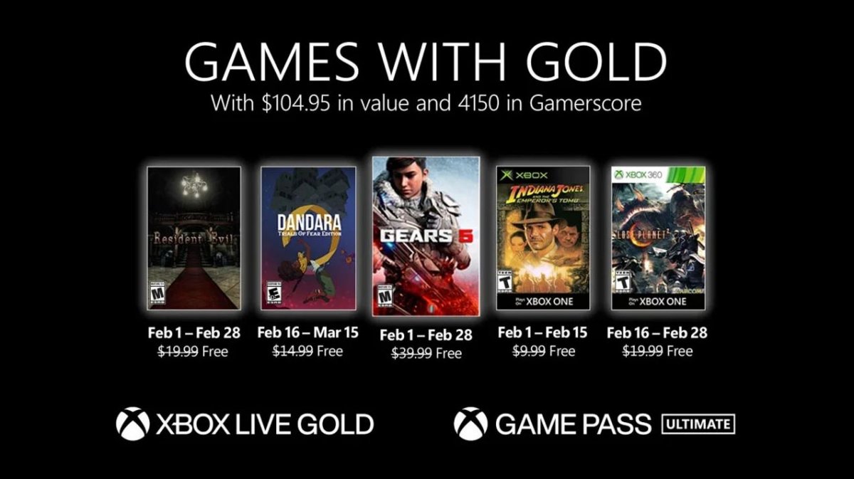 Free games available to Xbox Live Gold subscribers in February #1