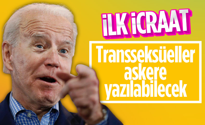 ABD Başkanı Biden trans bireylerin orduya katılma yasağını kaldırdı
