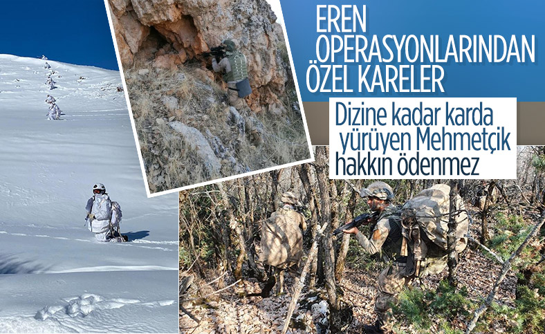 Mehmetçik'in Eren Operasyonlarından nefes kesen kareler