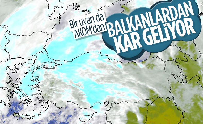 AKOM uyardı: Kar İstanbul'a geri dönüyor