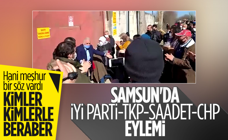 Samsun'da, biyokütle santrale karşı eylem düzenlendi