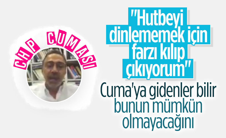 CHP'li Berhan Şimşek'in cuma namazı gafı