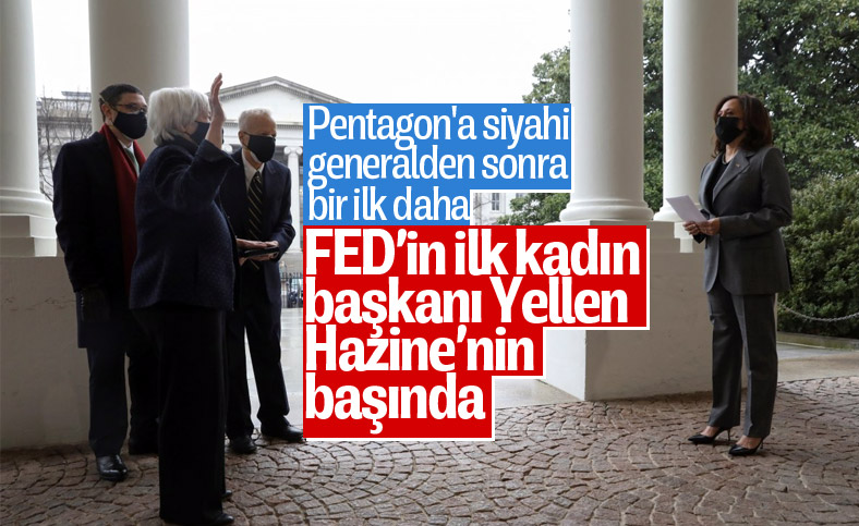 ABD'nin ilk kadın Hazine Bakanı Yellen göreve başladı