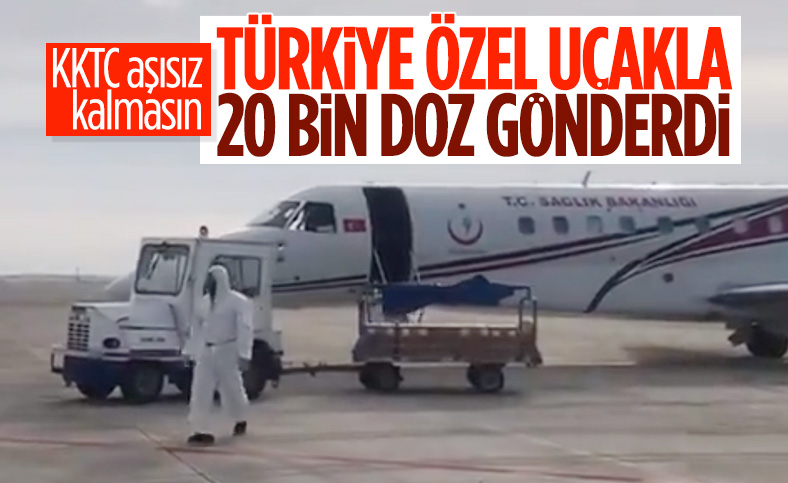 Türkiye, KKTC'ye 20 bin doz daha korona aşısı gönderdi