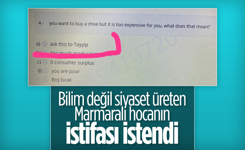 Marmara Üniversitesi'ndeki final sorusunu hazırlayan öğretim görevlisine soruşturma