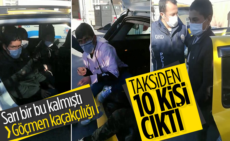 Kocaeli'de taksiden kaçak göçmen çıktı
