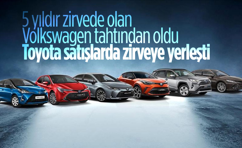 Toyota, Volkswagen'i geçerek en çok satış yapan marka oldu