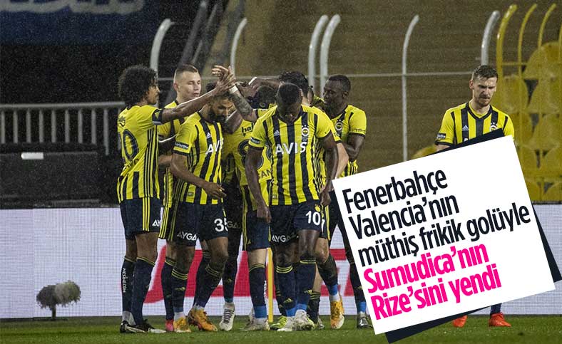 Fenerbahçe, Rizespor'u tek golle mağlup etti