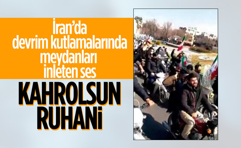 İran'da devrim kutlamalarında 'Kahrolsun Ruhani' sloganları atıldı