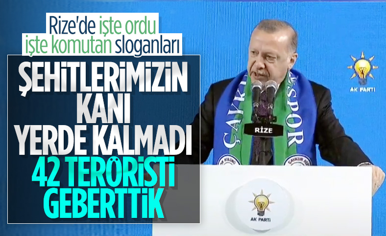 Cumhurbaşkanı Erdoğan: Teröristler alçakça katliam yaptı